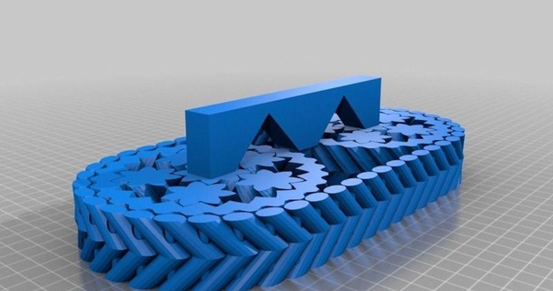 pleinement imprimable réservoir bande roulement Assemblée laird popkin 3D modèles loisir fabricants RC robotique paramétrique openscad chose universelle personnalisé 3d print model - Mito3D