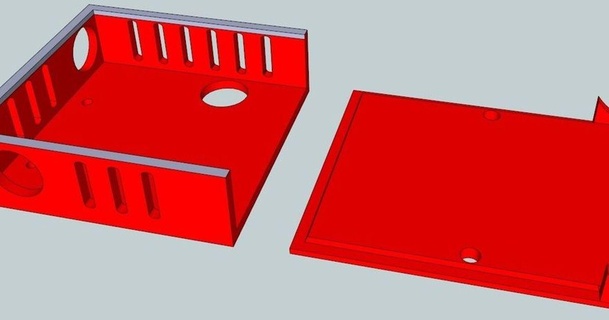 gen 6 borda caso bainha bea res 3D modelos impressoras impressora partes Atualizações 3d recipiente tampa 3d print model - Mito3D