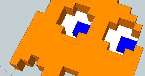 Pacman Clyde Geist bea res 3D Modelle Mode Zubehör Spielzeug hacken Weihnachten 8bit 3d print model - Mito3D