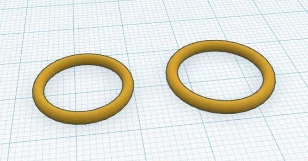 Boda anillos barato bea res 3D modelos Moda mujer juguete anillo circulo amor 3d print model - Mito3D