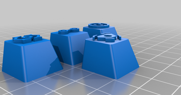 cifra valoroso keycaps billybones 3D modelos aparelhos thingiverse 3d print model - Mito3D