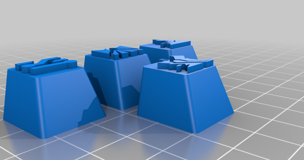 néon valoroso keycaps billybones 3D modelos aparelhos thingiverse 3d print model - Mito3D