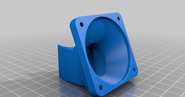 e3d v6 50mm fan duct tdx3d  3D Models  3D Printers  Other Printer Parts & Upgrades thingiverse  3d print model - Mito3D