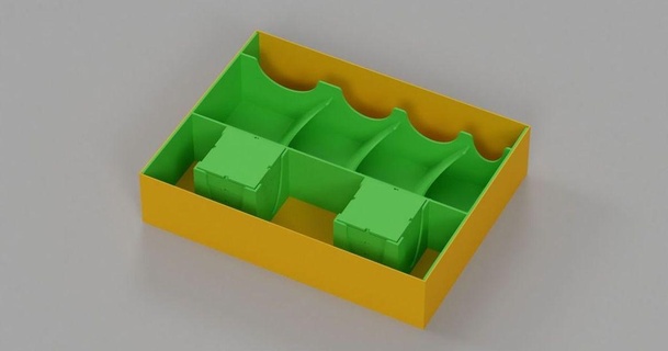 organizador kap42 3D modelos brinquedos jogos borda jogo tabuleiro thingiverse encartes 3d print model - Mito3D