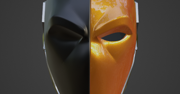 deathstroke animated inspired helmet budwin 3D Models Hobby & Makers Other Ideas cosplay props thingiverse 3d print model - Mito3D