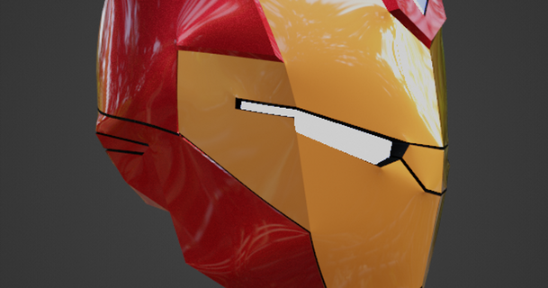 iron heart inspired helmet budwin 3D Models Hobby & Makers Other Ideas cosplay props marvel thingiverse 3d print model - Mito3D