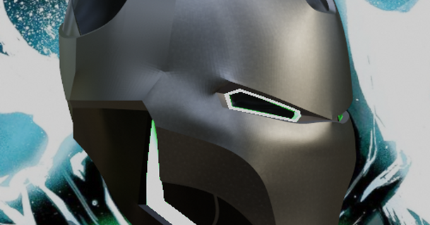 iron doom ispirato casco budwin 3D Modelli passatempo creatori idee cosplay oggetti scena meraviglia destino thingiverse 3d print model - Mito3D