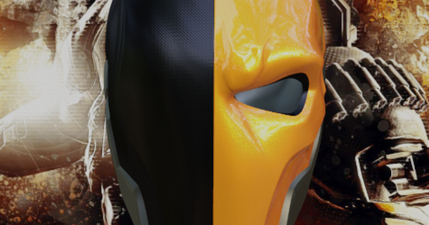 deathstroke arkham knight inspired helmet budwin 3D Models Hobby & Makers Other Ideas cosplay props batman thingiverse 3d print model - Mito3D