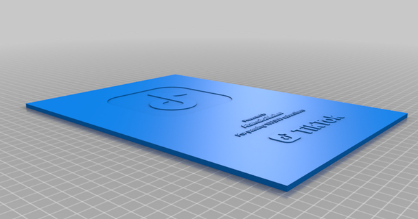 personalizable Tik Tok trofeo 100 000 suscriptores atamalemaker 3D modelos Arte diseño 2D platos logos thingiverse 100000subscribers 3d print model - Mito3D
