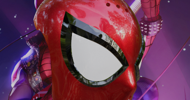 spider-punk v2 inspired face shell budwin 3D Models Hobby & Makers Other Ideas props marvel thingiverse cospaly 3d print model - Mito3D