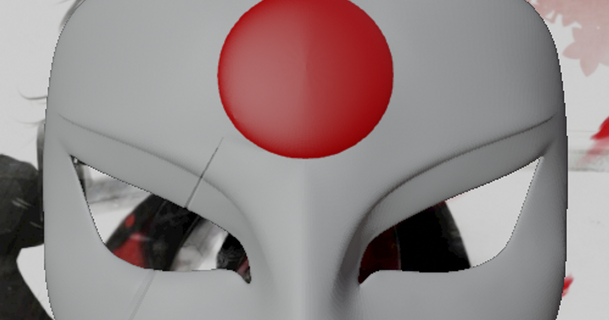 Katana ilham maske budwin 3D modeller hobi yapımcılar fikirler Kostüm oyunu sahne şeytani 3d print model - Mito3D