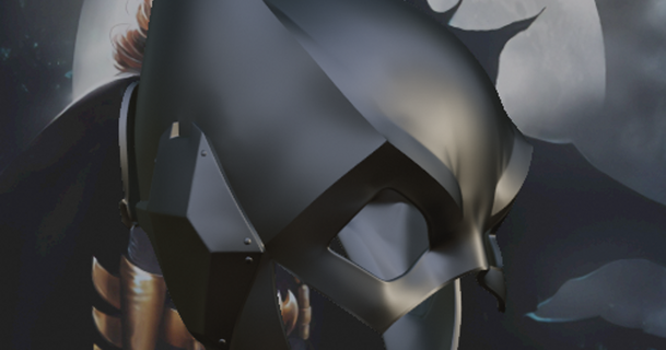Batgirl Arkham Ritter inspiriert Maske budwin 3D Modelle Hobby Macher Ideen Cosplay Requisiten Batman Helm thingiverse 3d print model - Mito3D