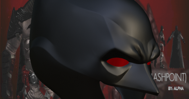 Batman Flammpunkt inspiriert Maske budwin 3D Modelle Hobby Macher Ideen Cosplay Requisiten Helm thingiverse 3d print model - Mito3D