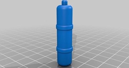 gas cylinder lance greene download free stl model printablescom 3d models hobby & makers rc robotics barrel miniature tank 3d print model - Mito3D