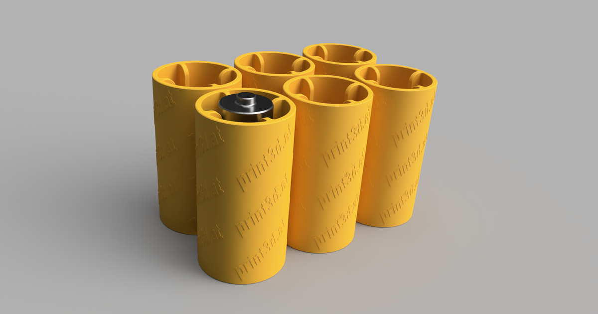 aa - battery adapter print-3d download free stl model printablescom 3d models household house equipment 3D print model - Mito3D