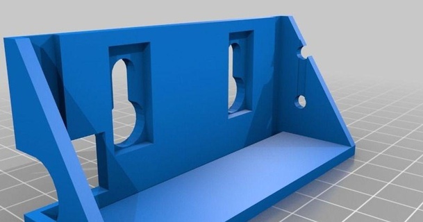 Regal Mauer montieren km 4 LED Digital Kit haariger Homan 3D Modelle Hobby Macher Elektronik Halter Unterstützung DIY 3d print model - Mito3D