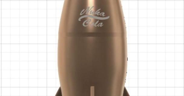 Nuka Cola koozie v2 mupshot 3D Modelle Haushalt Küche Flasche Nukacola thingiverse coozie 3d print model - Mito3D