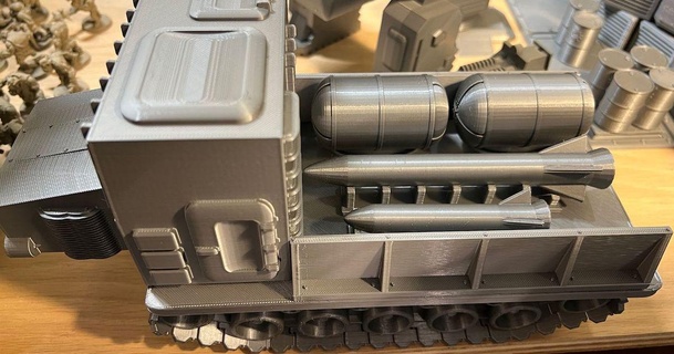 soltero combustible tanque remezclar Roberto Máximo 3D modelos mesa miniaturas accesorios tierra terreno martillo guerra 40k construcción 28mm 3d print model - Mito3D
