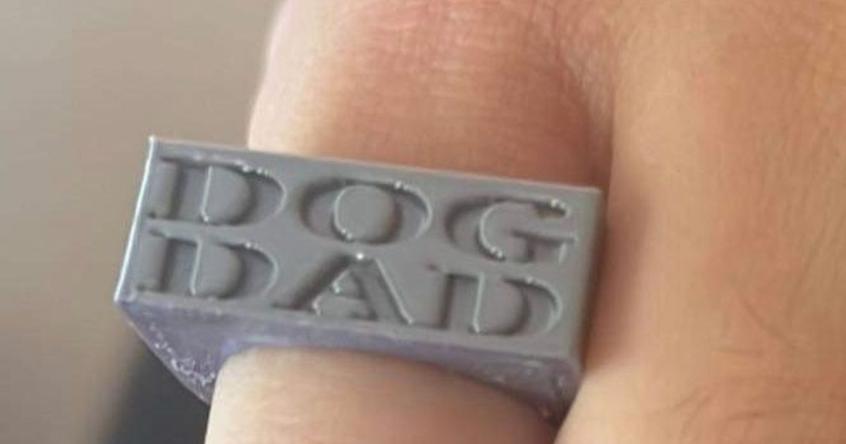 cão Papai anel Stephen 3D modelos moda homens 3D print model - Mito3D