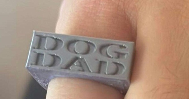 cão Papai anel Stephen 3D modelos moda homens 3d print model - Mito3D