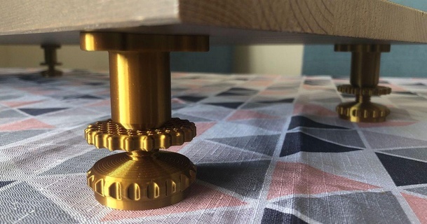 livellato tavolo superiore livellamento piede uomo ferro Mich 3D Modelli domestico ufficio 3d print model - Mito3D