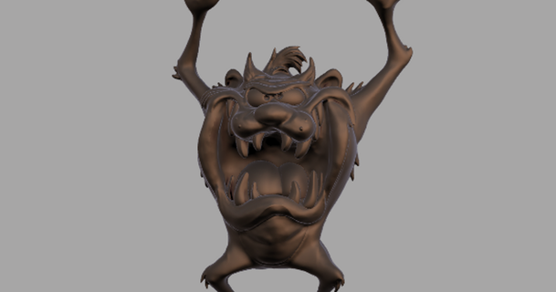 tasmanian devil ripper-joe 3D Models Toys & Games Action Figures Statues taz looneytunes 3d print model - Mito3D