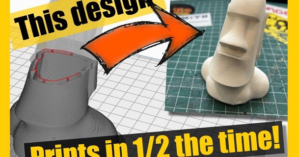 negative vase printing moai dread maker roberts 3D Models Art & Design Sculptures 3d print model - Mito3D