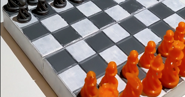 chess board hinged box subnebula 3D Models Toys & Games Board creality ender3 thingiverse 3d print model - Mito3D