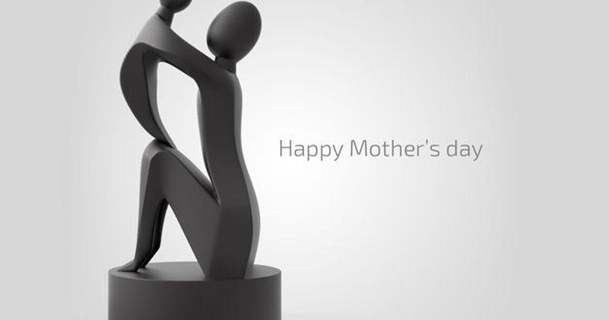mother's day sculpture ellegamee 3D Models Art & Design Sculptures statue mothers child mother 3d print model - Mito3D