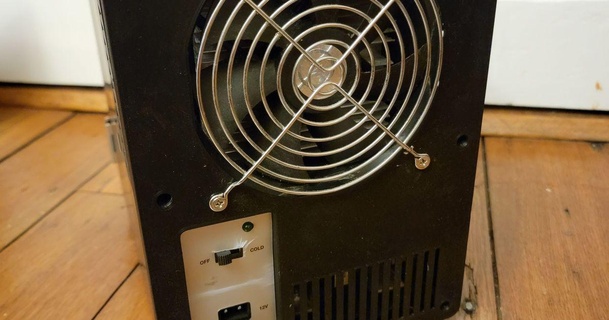 retro mini refrigerador ventilador adaptador injerto 1046 3D modelos casa oficina nevera 3d print model - Mito3D