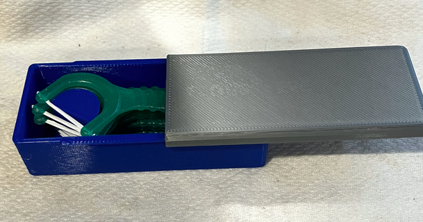 dental floss pick holding case chuckmcm 3D Models Household Bathroom flossholder 3d print model - Mito3D