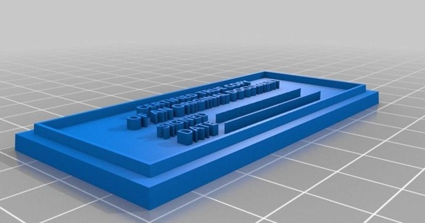 certificado Copiar estampador mini derivas 3D modelos pasatiempo hacedores herramientas thingiverse 3d print model - Mito3D