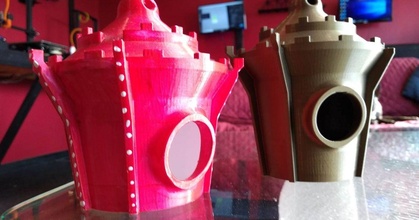 moda Casa passarinho lança Greene baixar livre stl modelo printablescom 3d modelos arte Projeto designs blindado pássaro construção castelo 3d print model - Mito3D