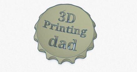 3d Drucken Papa Makercoin trostlos 3D Modelle Hobby Macher Ideen thingiverse 3d print model - Mito3D