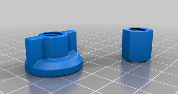 toilet seat nut 8mm morne 3D Models Hobby & Makers Other Ideas 28mm thingiverse 3d print model - Mito3D