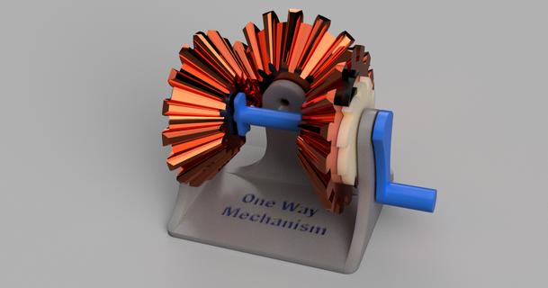 way mechanism djoo 3D Models Toys & Games Puzzles Brain-teasers mechanical watch inertia 3d print model - Mito3D