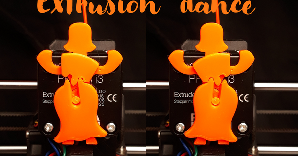dancing filament guard rorys3d 3D Models Printers Accessories extruder visualizer magnet 1 3d print model - Mito3D