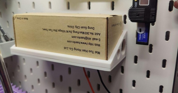 câble boîte titulaire soutien 160x62mm Ikea skadis similaire besoin Taille échelle autant crochets ajouter tard kjturok 3D modèles loisir fabricants organisateurs organisateur serre fil 3d print model - Mito3D