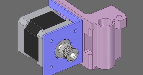 Prusa i3 end Motor geändert Metall Halterung Index 3D Modelle Drucker Teile Upgrades prusai3 nema thingiverse nema17 3d print model - Mito3D