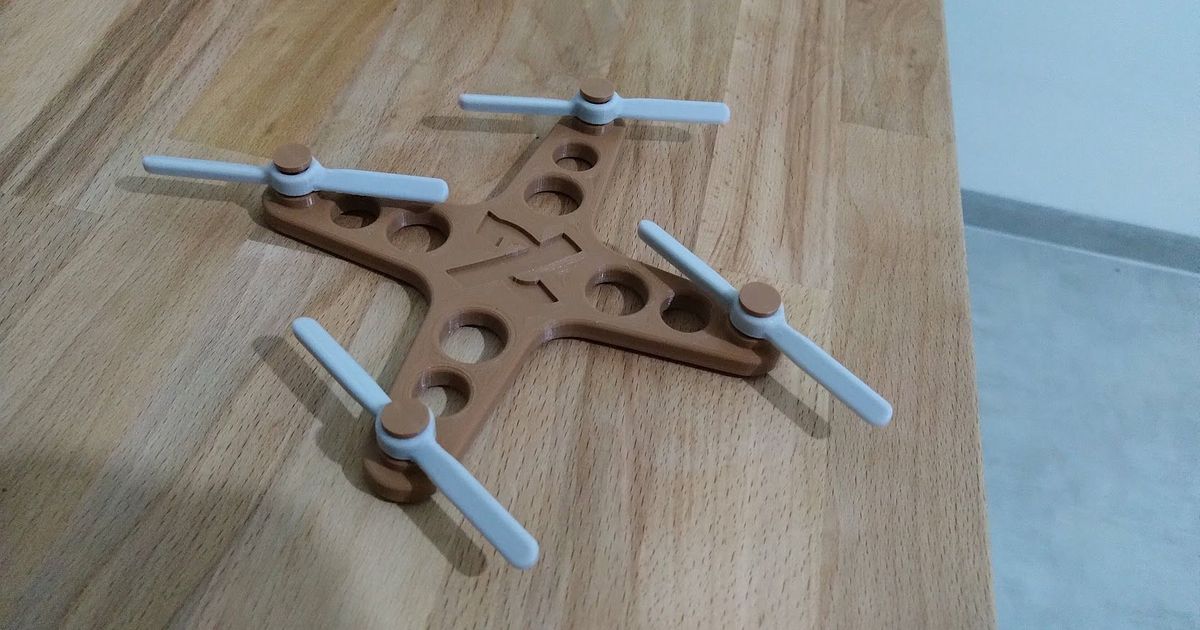 giocattolo quadricottero drone dual puntello alzare 3D Modelli giocattoli Giochi multicotteri 3D print model - Mito3D