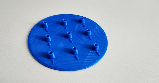 sem pins samples holder - insert 85 mm petri dish v31 materialist 3D Models Learning Chemistry & Biology 3d print model - Mito3D