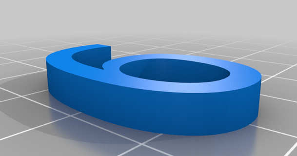 decimale numeri cifre impostato separato alzare 3D Modelli apprendimento matematica tipografia testo thingiverse 3d print model - Mito3D