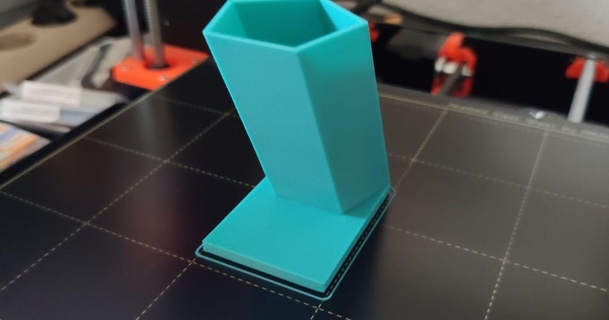 pen tagon holder estrella parpadeo 3D modelos pasatiempo hacedores organizadores 3d print model - Mito3D