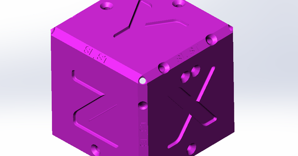 sl st xyz cube progress 3D Models Printers Test test testprint 3d print model - Mito3D