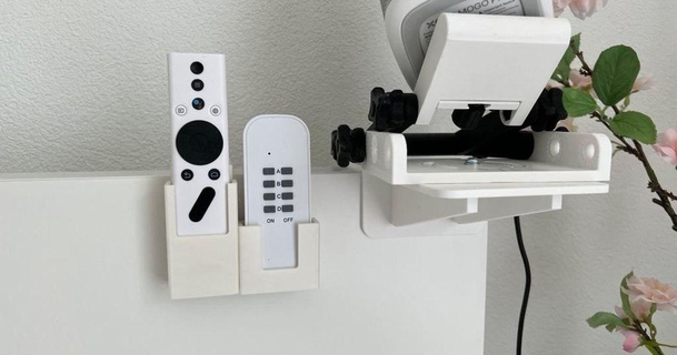 ikea Malm suporte controlo remoto controle insulto 3D modelos casa escritório thingiverse 3d print model - Mito3D