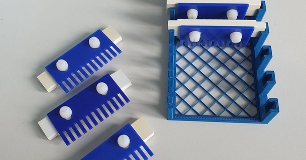 holder gel combs sciencedino 3D Models Learning Chemistry & Biology storage science electrophoresis gelelectrophoresis 3d print model - Mito3D