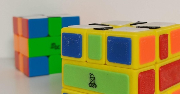 square 1 rubiks cubo chicavec 3D modelos brinquedos jogos quebra cabeças Brain teasers quadrado rubik rubikscube rubikcube 3d print model - Mito3D