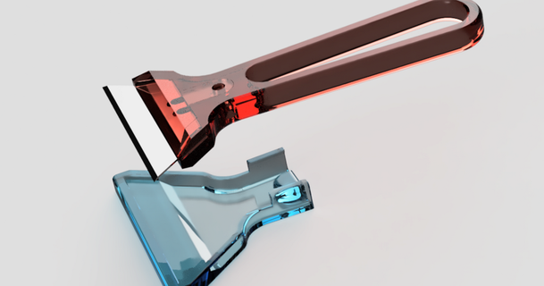 utility blade scraper btr3d 3D Models Hobby & Makers Tools utilityknife utilityblade 3d print model - Mito3D