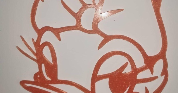 papatya ördek duvar Sanatı zinitri 3D modeller Sanat tasarım 2D tabaklar logolar Disney 2dwallart 3d print model - Mito3D