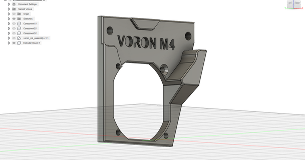 voron m4 extruder mount flsun qqs pro aidilmazlan 3D Models Printers Voron Parts & Upgrades voronafterburner vorondesign flsunqqspro 3d print model - Mito3D